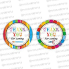 Art & Craft Party Thank you Tags THEME PARTIES Pretty UR Party Default Title  