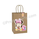 Baby Minnie Mouse 1st Birthday Gift Bags - Pack of 10 ACCESSORIES Pretty UR Party   