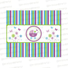 Purple and Green baby shower Chocolate Wrappers BABY SHOWER Pretty UR Party Default Title  