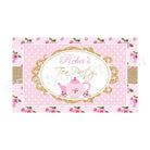 Tea Party Theme Backdrop PERSONALISED Pretty UR Party Default Title  