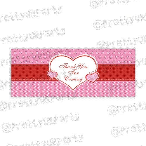 Valentine's Day Theme Treat Bag Toppers ALL PARTY SUPPLIES Pretty UR Party   