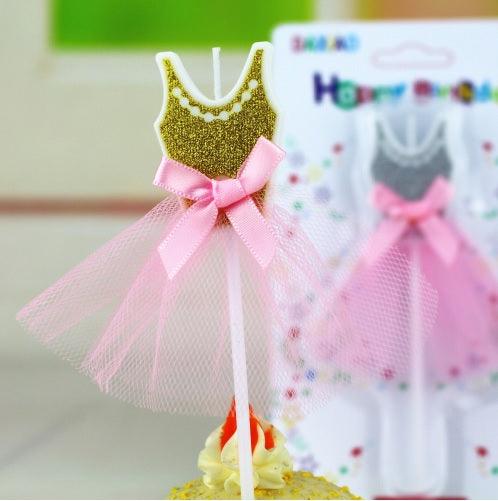 Ballet Gold Skirt Candle ALL PARTY SUPPLIES Pretty UR Party   