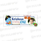 Personalized Krishna Theme Banner 30in ALL PARTY SUPPLIES Pretty UR Party   