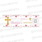 Personalized Baptism Theme Banner 30in ALL PARTY SUPPLIES Pretty UR Party   