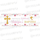 Personalized Baptism Theme Banner 30in ALL PARTY SUPPLIES Pretty UR Party Default Title  