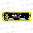 Personalized Batman Birthday Banner 30in ALL PARTY SUPPLIES Pretty UR Party Default Title  