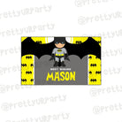 Batman Inspired themed Best Wishes card PERSONALISED Pretty UR Party 50 Best Wishes Cards  