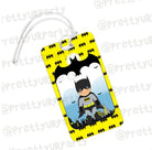 Batman Theme Luggage Tag PERSONALISED Pretty UR Party   