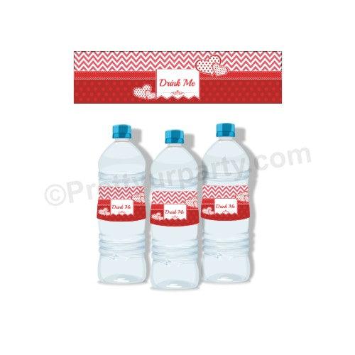 Be Mine Theme Water Bottle Labels ALL PARTY SUPPLIES Pretty UR Party Default Title  