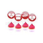 Be Mine Theme Cupcake / Food Toppers ALL PARTY SUPPLIES Pretty UR Party   