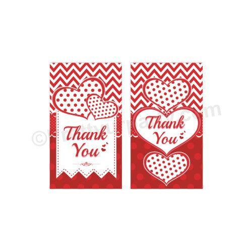 Be Mine Theme Thank you Tags ALL PARTY SUPPLIES Pretty UR Party   