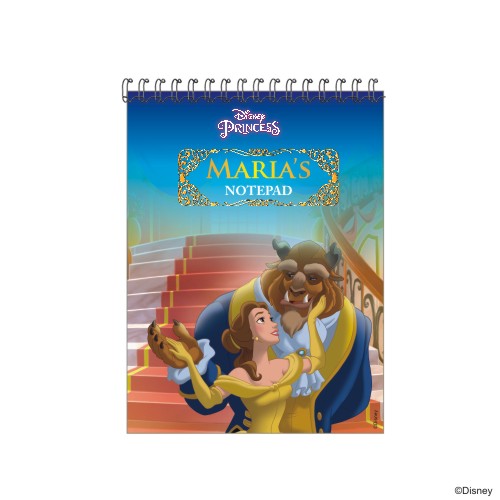 Disney Belle Note Pads PERSONALISED Pretty UR Party Size - A7  
