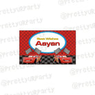 Cars Inspired themed Best Wishes card PERSONALISED Pretty UR Party 50 Best Wishes Cards  