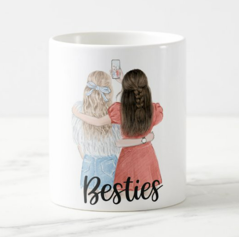 Besties Mug RETURN GIFTS Pretty UR Party   