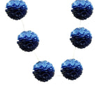 Blue Pom Pom Garland DECORATIONS Pretty UR Party   