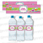 Girly Owl Water Bottle Labels THEME PARTIES Pretty UR Party Default Title  