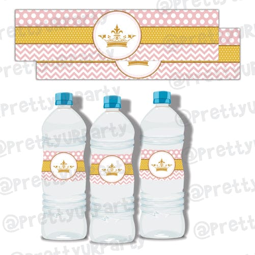 Royal Princess Water Bottle Labels – PRETTY UR PARTY