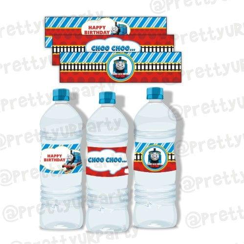 Thomas the Train Bottle Labels THEME PARTIES Pretty UR Party Default Title  