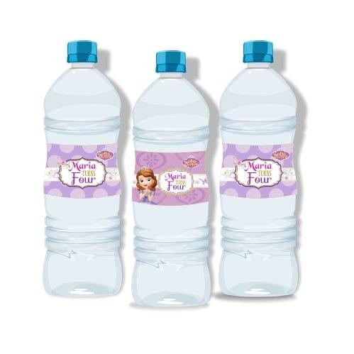 Sofia the first Enchanted Garden Party Water Bottle Labels THEME PARTIES Pretty UR Party Default Title  