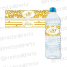 50th Anniversary Theme Water Bottle Labels ALL PARTY SUPPLIES Pretty UR Party Default Title  