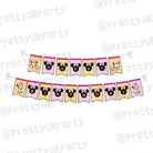 Baby Minnie Mouse 1st birthday Bunting ALL PARTY SUPPLIES Pretty UR Party Default Title  