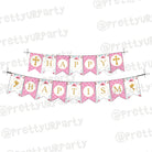 Baptism Pink Theme Bunting DECORATIONS Pretty UR Party Default Title  