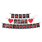 Red and Black 40th Anniversary Bunting ALL PARTY SUPPLIES Pretty UR Party Default Title  