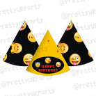 Emoji Theme Hats - Pack of 10 THEME PARTIES Pretty UR Party   