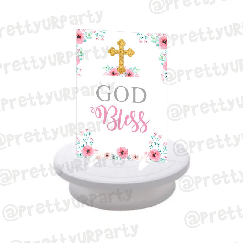 Baptism Pink Theme Centerpieces - Pack of 2 ALL PARTY SUPPLIES Pretty UR Party   