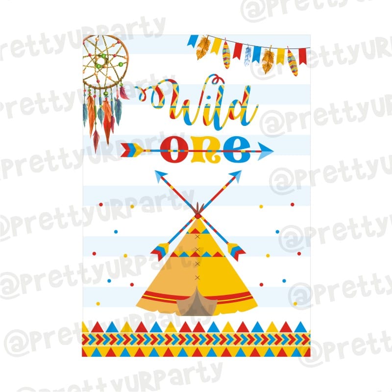 Wild One Theme Centerpieces - Pack of 2 ALL PARTY SUPPLIES Pretty UR Party Default Title  