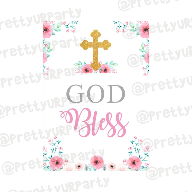 Baptism Pink Theme Centerpieces - Pack of 2 ALL PARTY SUPPLIES Pretty UR Party Default Title  