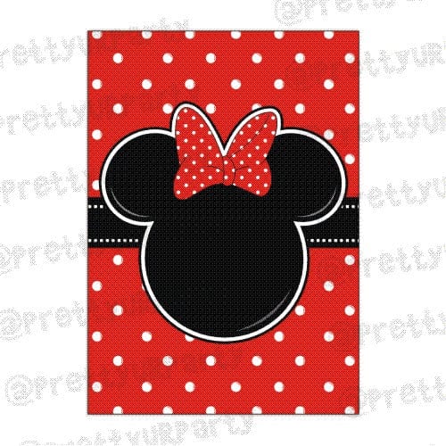 Red Minnie Mouse Inspired Centerpieces - Pack of 2 THEME PARTIES Pretty UR Party Default Title  