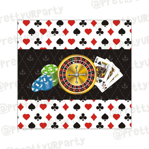 Casino Night Chocolate Wrappers ALL PARTY SUPPLIES Pretty UR Party Default Title  