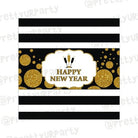 Gold and Black New Year Chocolate Wrappers ALL PARTY SUPPLIES Pretty UR Party Default Title  