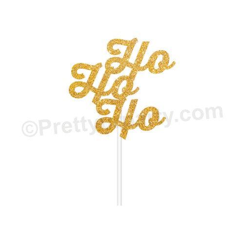 Ho Ho Ho Cake Topper HANDCRAFTED Pretty UR Party   