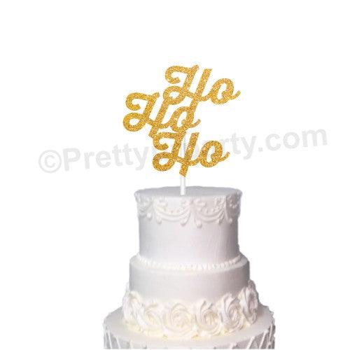 Ho Ho Ho Cake Topper HANDCRAFTED Pretty UR Party   