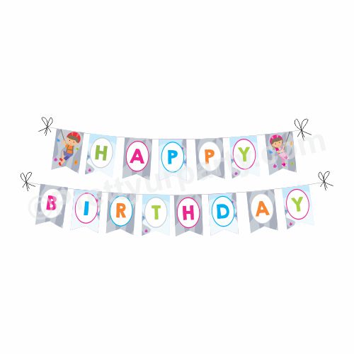 Climbing Theme Bunting BIRTHDAYS Pretty UR Party Default Title  