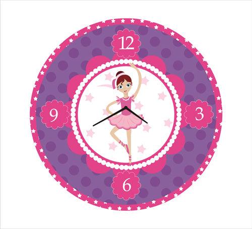 Personalised Ballerina Clock THEME PARTIES Pretty UR Party Default Title  