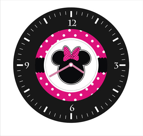 Personalised Minnie Mouse Clock RETURN GIFTS Pretty UR Party Default Title  