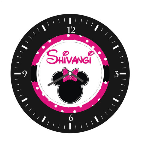 Personalised Minnie Mouse Clock RETURN GIFTS Pretty UR Party   