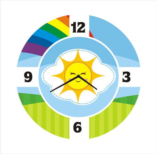 Personalised Rainbow Clock THEME PARTIES Pretty UR Party Default Title  