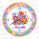 Personalised Flowers Clock RETURN GIFTS Pretty UR Party   