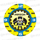 Personalised Batman Inspired Clock THEME PARTIES Pretty UR Party   