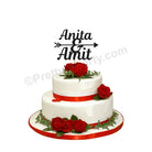 Couple Names Cake Topper HANDCRAFTED Pretty UR Party   