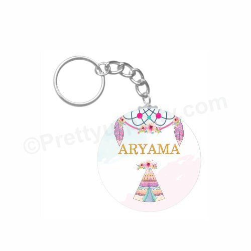 Personalized Boho Keychain THEME PARTIES Pretty UR Party Default Title  