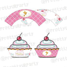 Baptism Pink Theme Cupcake Wrappers ALL PARTY SUPPLIES Pretty UR Party Default Title  