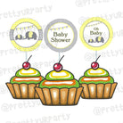 Elephant Baby shower Cupcake / Food Toppers BABY SHOWER Pretty UR Party Default Title  
