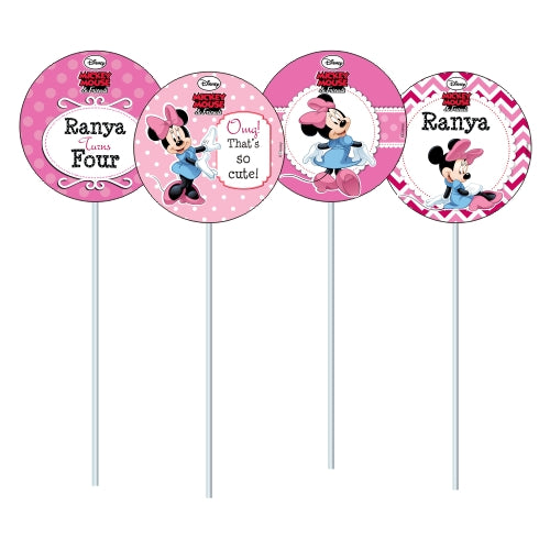 Minnie Mouse Cupcake / Food Toppers THEME PARTIES Pretty UR Party   