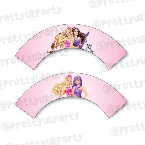 Barbie Rockstar Cupcake Wrappers THEME PARTIES Pretty UR Party Default Title  