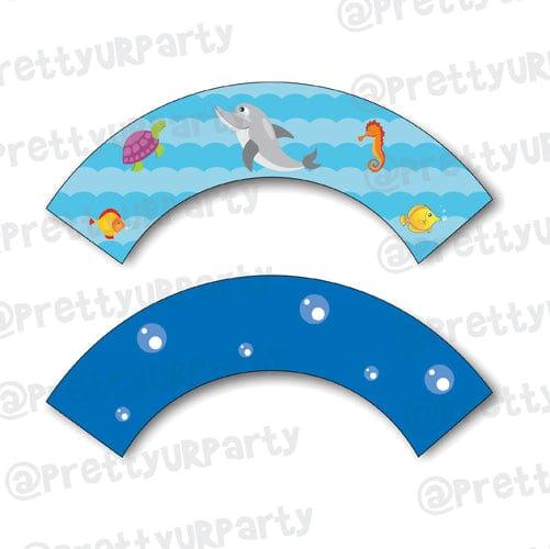 Under Sea Cupcake Wrappers  Pretty UR Party Default Title  